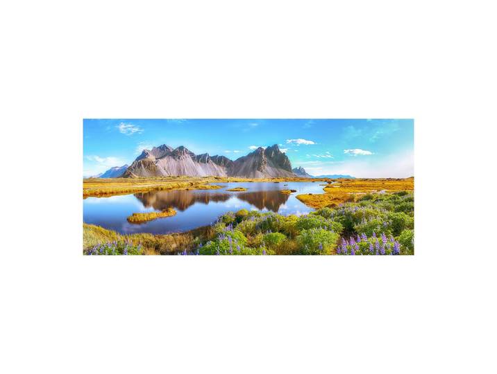 Glasbild Skyland Multicolor ca. 125x50cm