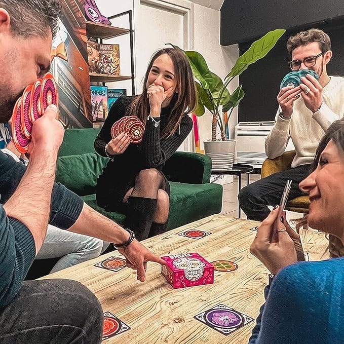 Skull Board Game – 2022 Edition, Bluffing and Risk-Taking Board Game for 2-4 Players, Ages 10+, by Space Cowboys