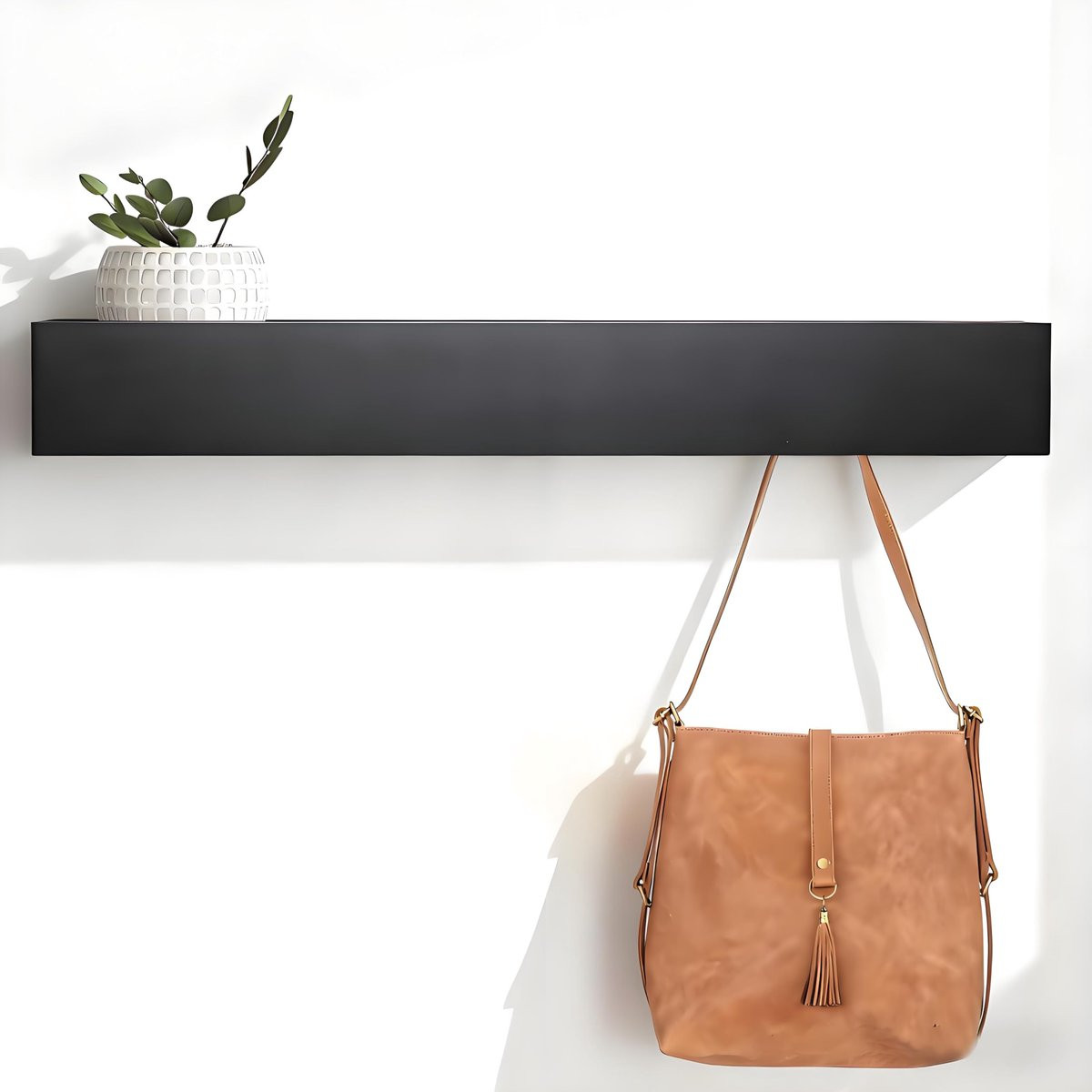 Unyqoos Wandgarderobe met plank en 7 haken