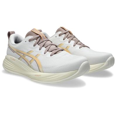 Laufschuh ASICS "GEL-CUMULUS 27", Herren, Gr. 45, weiß (weiß, fawn), Textil, Schuhe Laufschuh, PureGEL Technologie sorgt für eine bessere Dämpfung
