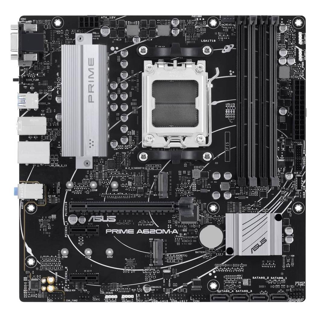 ASUS Prime A620M-A-CSM (AM5, AMD A620, mATX) (90MB1F10-M0EAYC)