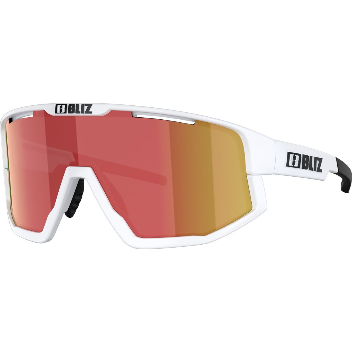 Bliz Fusion matt white, matt white jawbone + spare jawbone in black smoke w red multi (70050733) 0ZB7005-70050733