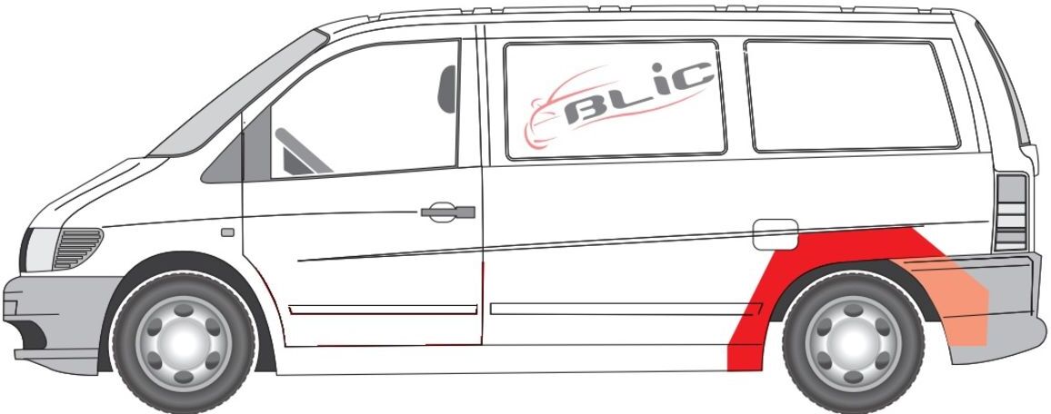 Innenkotflügel BLIC 6504-03-3541591P
