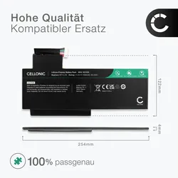Cellonic Akku für MSI GS70 2PC, MS-1771, 2QE, GS72, 2PE, MS-1774, MS-1772, 2QD (5300 mAh), Notebook Akku, Schwarz