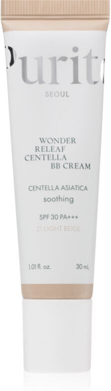 Purito Wonder Releaf Centella BB Cream brightening BB cream with soothing effect shade 21 Light Beige 30 ml