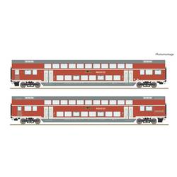 Roco 6200249 H0 2-tlg. Set: Doppelstockwagen (DC) 2 Doppelstockwagen 2. Klasse, Gattung DBpza