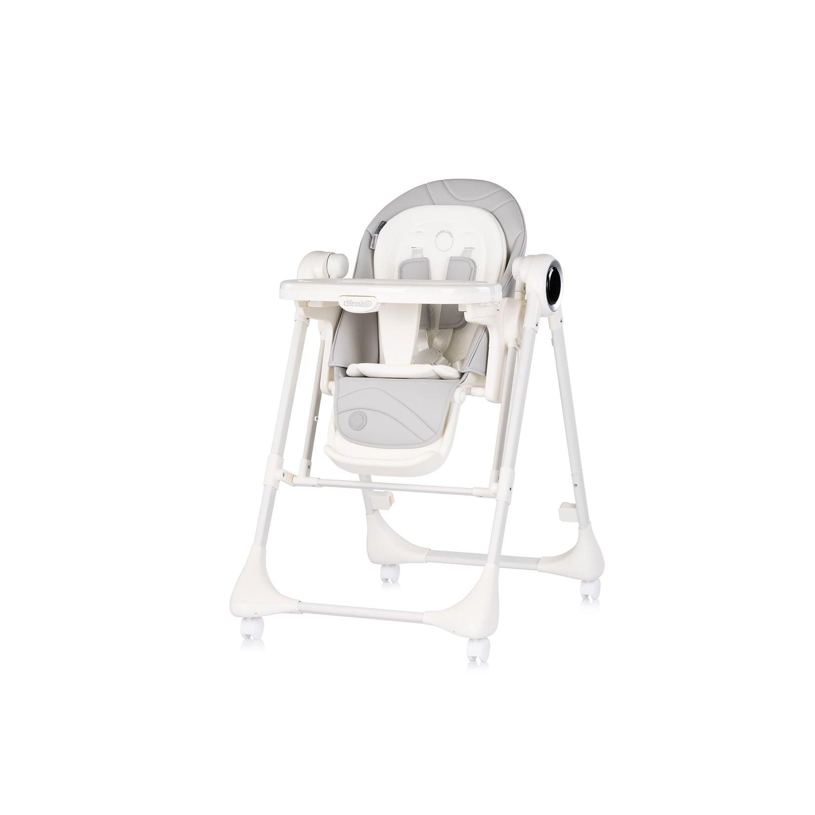 Chipolino Hochstuhl Master Class 2 in 1 elektrisch Babyschaukel Fernbedienung hellgrau
