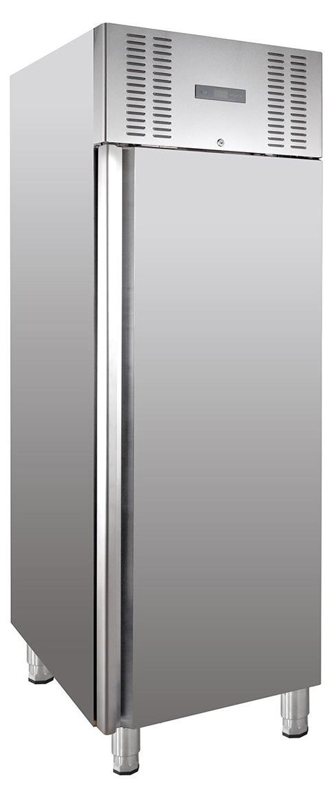 GastroHero Tiefkühlschrank ELINE 650 GN 2/1 Monoblock - 605 L, Edelstahl, -22 bis -18 °C, energieeffizient, Umluftkühlung