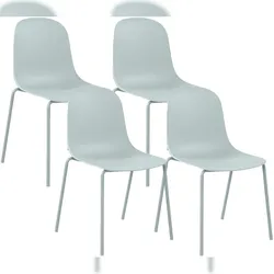 CLP 4er Set Stapelstühle Hardin Kunststoff HBT: 85x51x55 cm türkis