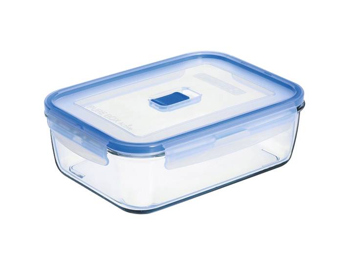 Luminarc Vorratsdose Pure Box Active Blau/Transparent Glas/Kunststoff B 17 cm T 23.5 cm 1.97 l - Farbe: transparent/blau - Material: Polypropylen/Glas
