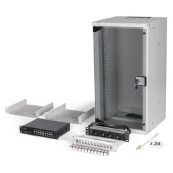 Digitus Netzwerk-Set SOHO Pro, 254 mm (10") - 12HE, 315 x 300 mm (B x T)