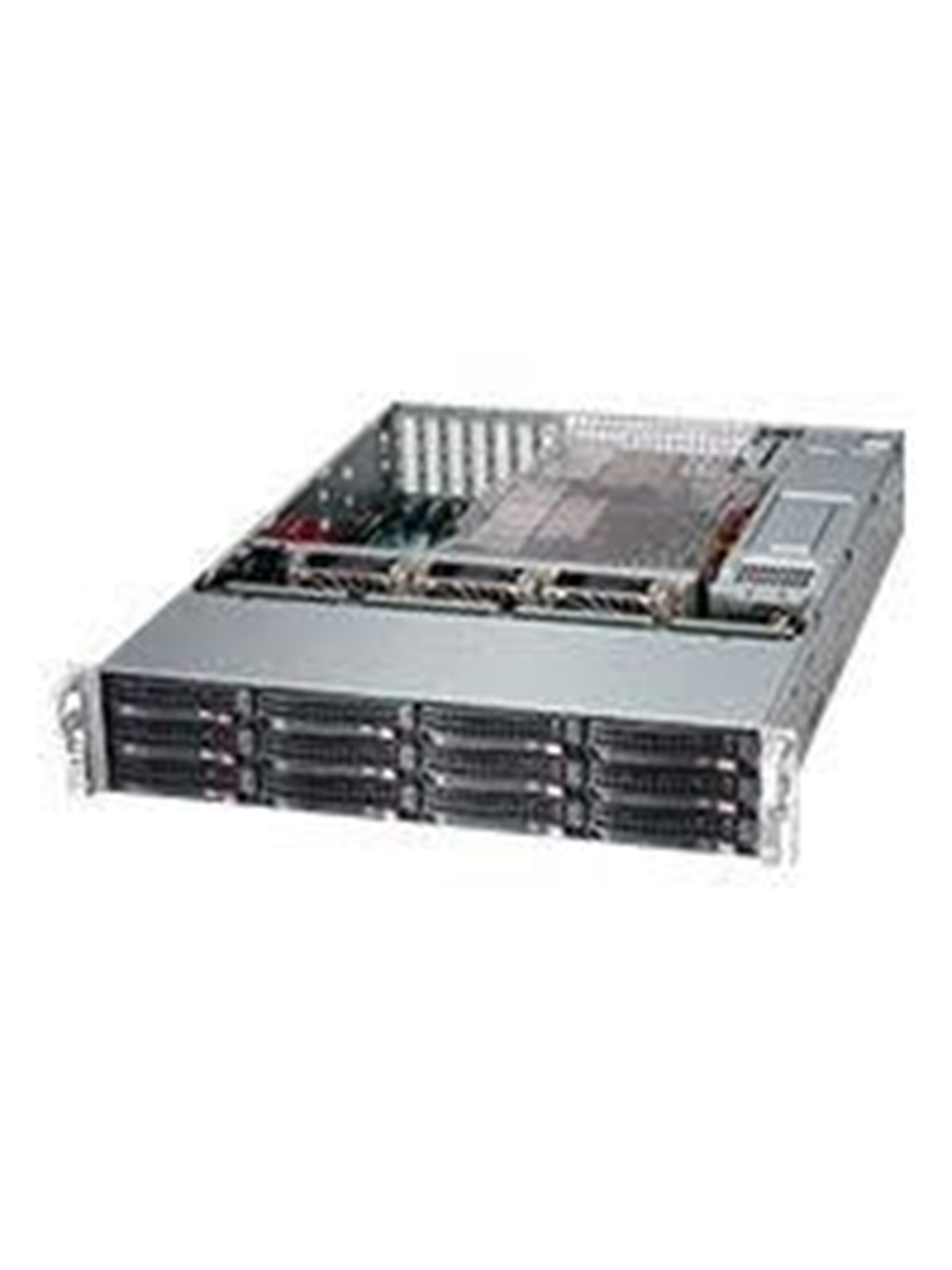 Supermicro SC826 BAC12-R1K23LPB - Gehäuse - Server (Rack) - Schwarz