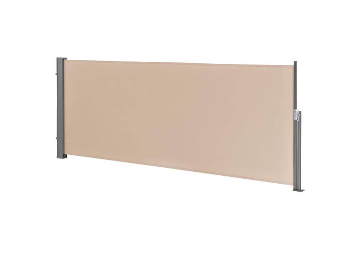 pro.tec Seitenmarkise Mulhacén, Sandfarben, Textil, 300x140 cm, Sonnen- & Sichtschutz, Sichtschutz Garten