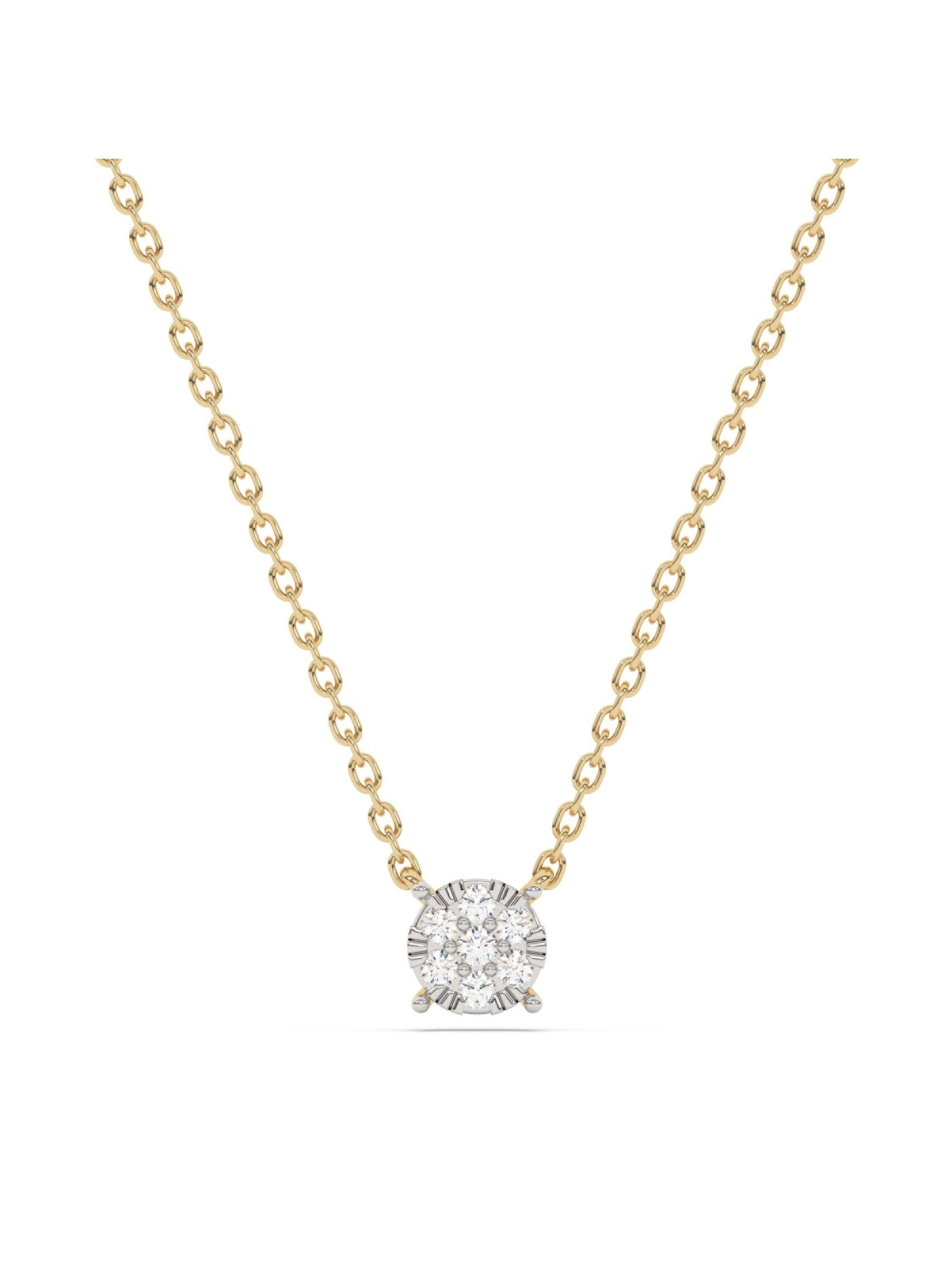 Diam Addict Halskette 585 Gelbgold mit im Labor gezüchtetem Diamanten