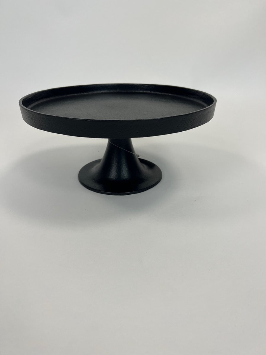 Serveerplateau op voet B-Living Odense Zwart Ø 50 cm