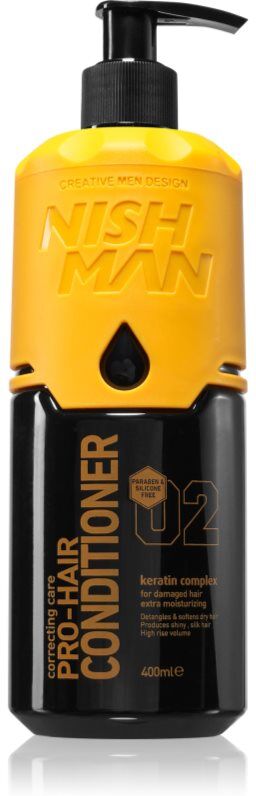 Nish Man 02 après-shampoing pour homme 400 ml
