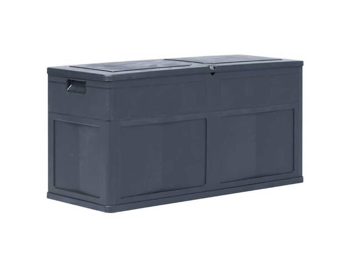 Boîte de rangement de jardin - vidaxl - 320 L - Noir - 119x46x60 cm - Verrouillable - Anti-corrosion