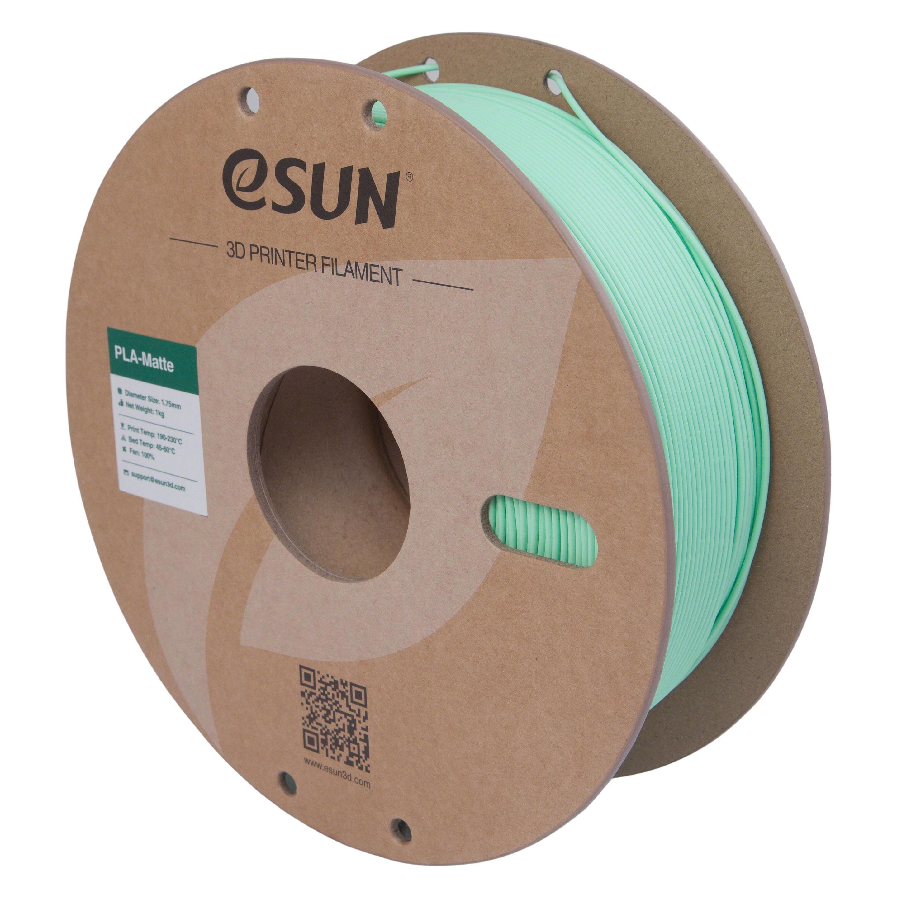 eSUN ePLA-Matte Mint Grün Filament 1.75mm 1Kg (PLA, 1000 g, 1.75 mm) (ePLA-Matte-P175MG1)