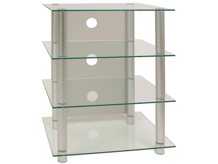 Mid.you Phonotisch, Silber, Metall, Glas, rechteckig, 59x70x49 cm, Kabelkanal, Kinderzimmer & Jugendzimmer, Jugendmöbel, Phonomöbel