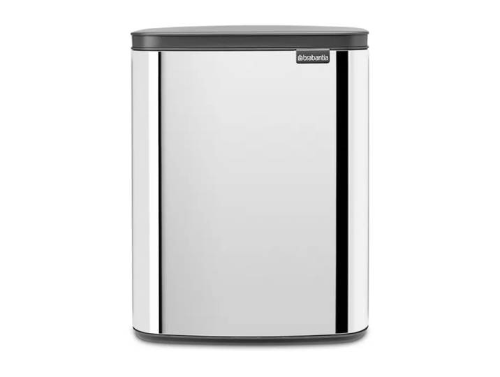 Brabantia Poubelle Bo 12 L Acier brossé brillant