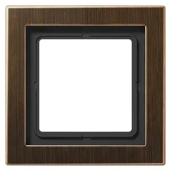 Jung Rahmen 1fach Mess/antik MED 2981 AT