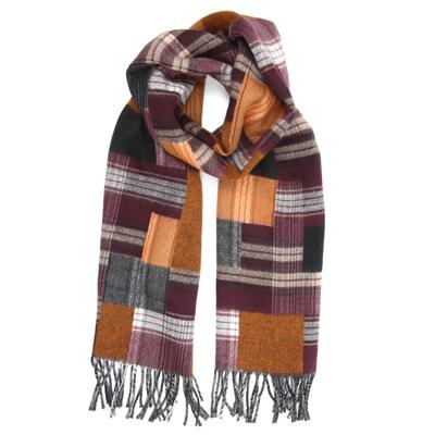 Modeschal "Claire", Damen, rot (bordo), Polyacryl, COLLEZIONE ALESSANDRO, kariert, Basic, Modetücher, in tollen Farbkombinationen