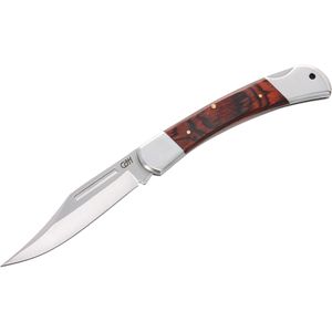 Herbertz Taschenmesser 10000334, braun, 1 Funktion, mit Holzgriff & Edelstahl-Zweihandklinge