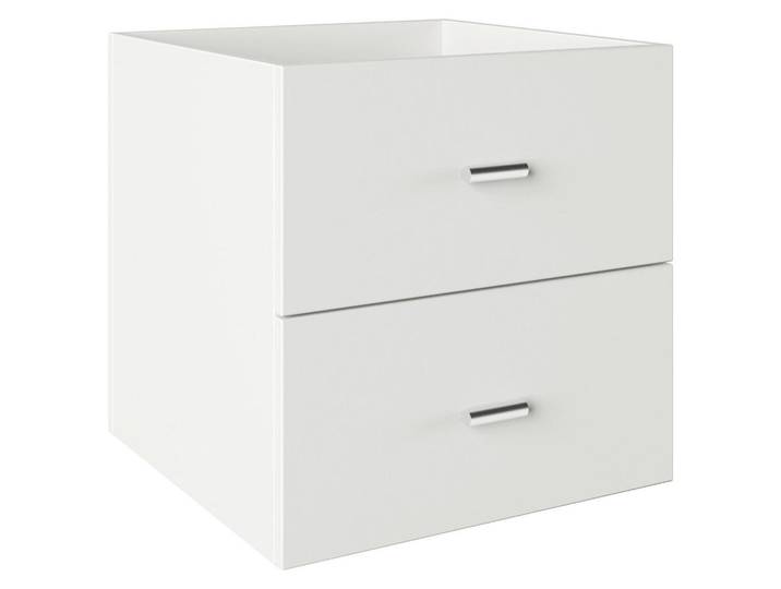 Mid.you Doppelschublade Fortuna, Weiß, 34x34x33.4 cm, Fsc, Schlafzimmer, Kleiderschränke, Schrankzubehör, sonstiges Schrankzubehör