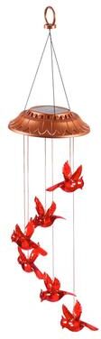 Evergreen 26 in. Garden Days Cardinal Solar Mobile