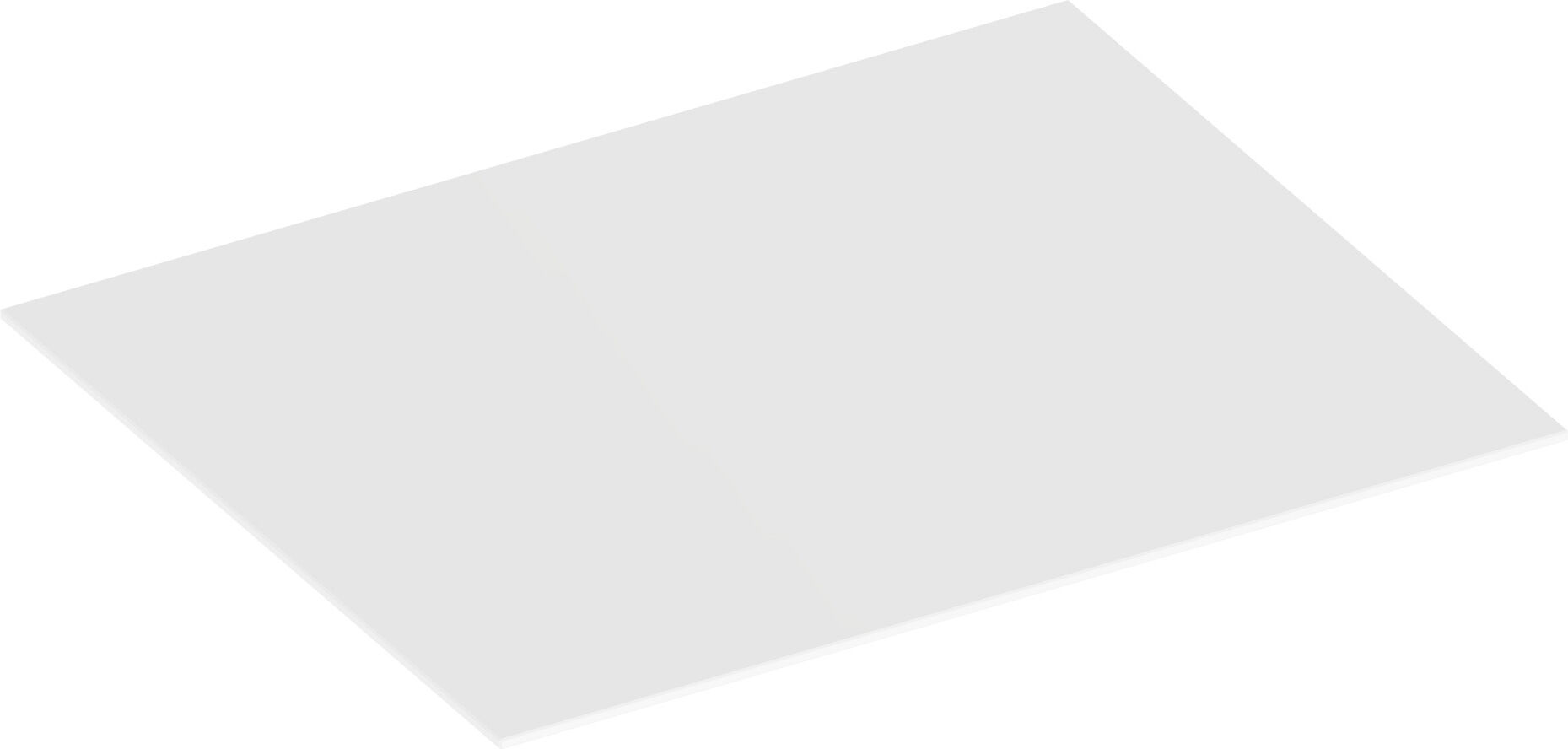 Keuco Edition 90 plaque de recouvrement 39025919000 60.2x0.6x48.6cm, pour buffet 60cm, ardoise
