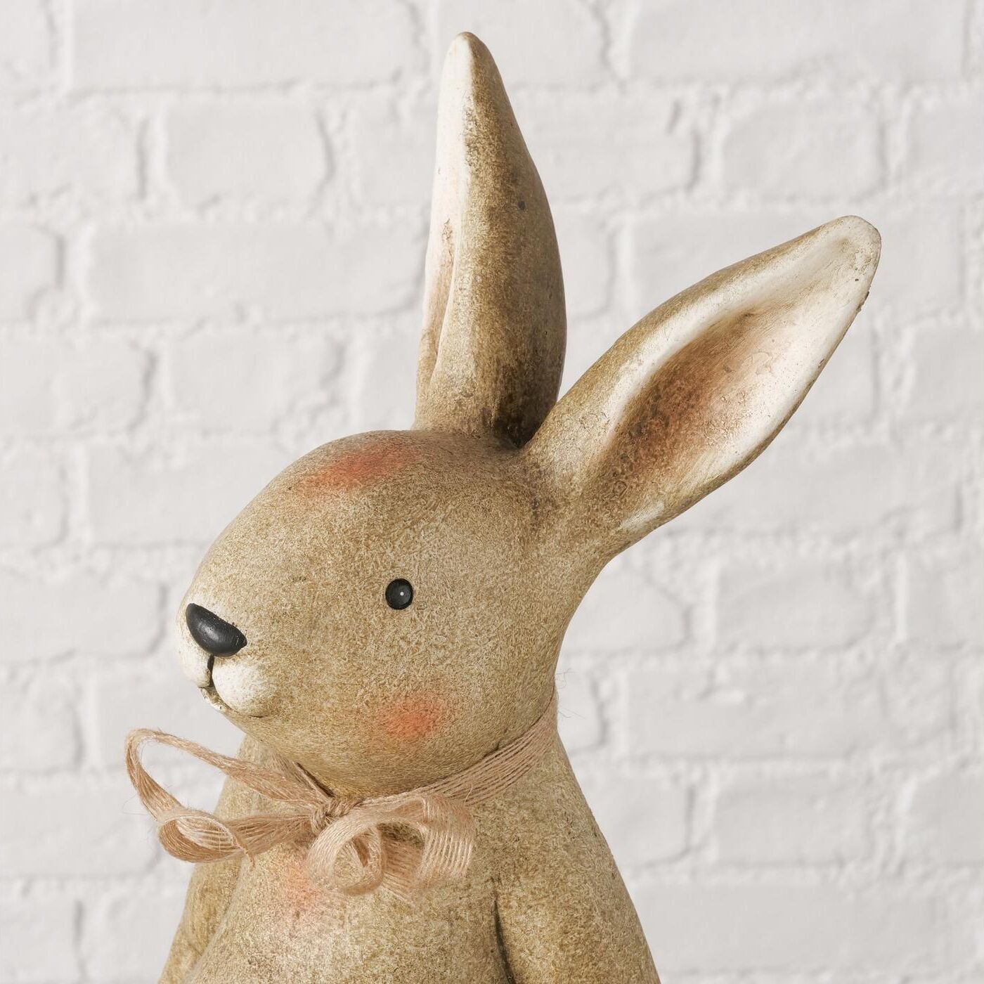 Osterhase BOLTZE "Maltino 39 cm", braun, B:22cm H:39cm, Keramik, Dekofiguren, Osterhase braun B/H/T: 22cm x 39cm
