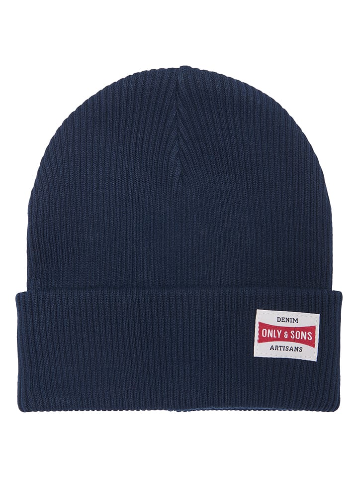 ONLY & SONS Junior Beanie in Dunkelblau - onesize