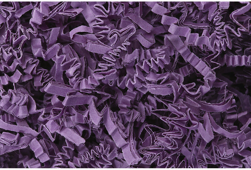 kaiserkraft SizzlePak Papier-Füllmaterial, 1,25 kg, Füllvolumen 40 l, lila