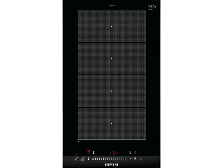 SIEMENS Flex-Induktions-Kochfeld EX375FXB1E , schwarz, B:30,2cm H:5,1cm T:52cm, Kochfelder, Flexible Kochfläche für Kochgeschirr & 3 Zonen für 3 Kochstufen, Flex-Induktions-Kochfeld