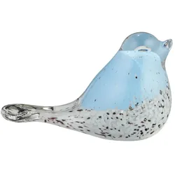 HOME STORY Figur Vogel   ¦ blau ¦ Glas ¦ Maße (cm): B: 6,5 H: 7