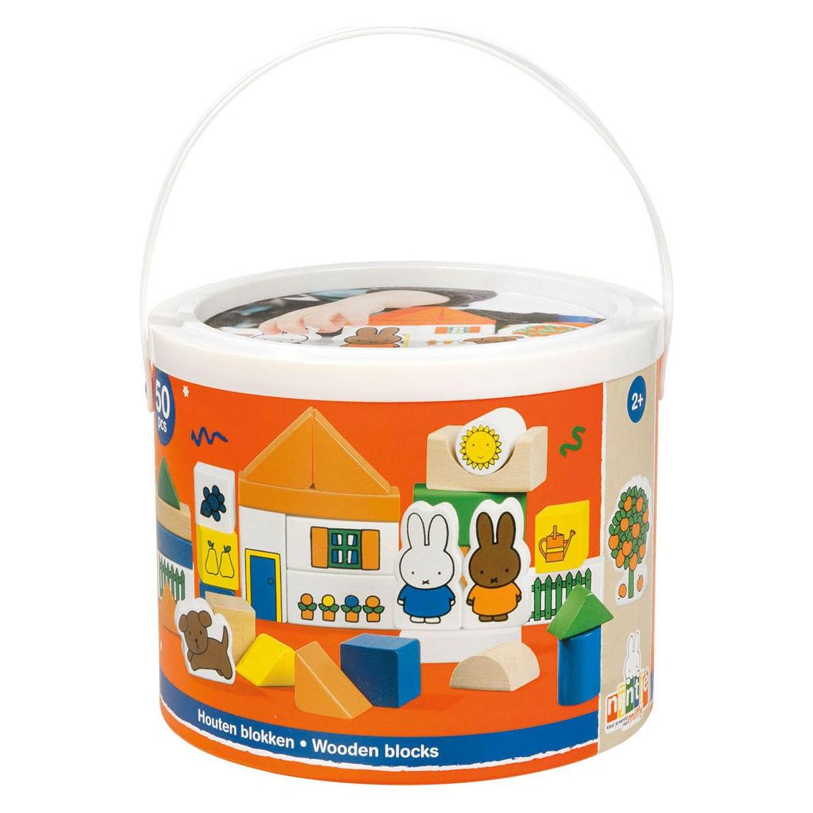 Bambolino Toys Nijntje Holzbausteintonne 50 Teile (37236799)