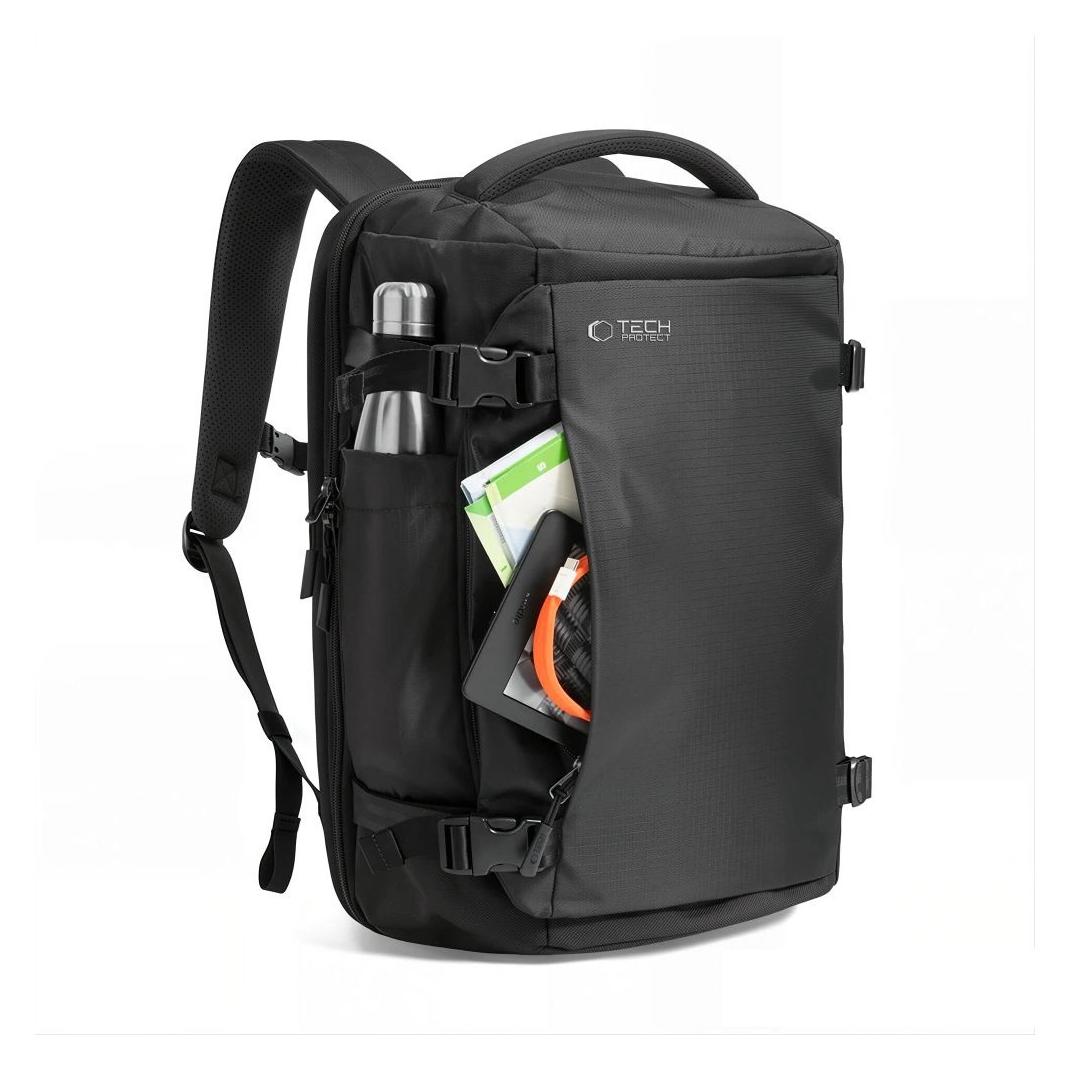 Tech-Protect DEFENDER S70 RYANAIR & WIZZAIR TRAVEL LAPTOP CABIN BACKPACK 24L 40x30x20 BLACK (24 l) (5906302324569)