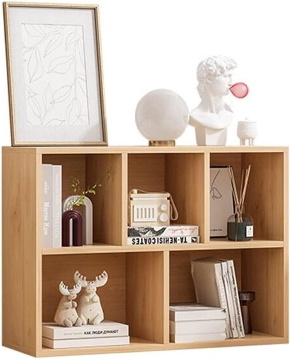 Boekenkast en opbergkast met laden en stelling voor in de woonkamer, slaapkamer, badkamer, keuken of hal