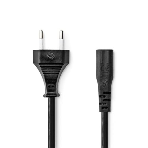 Nedis Stroomkabel - Euro mannelijk naar IEC-320-C1 - Recht - Zwart - 2,0 m