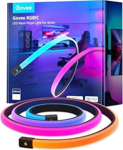 Govee Neon RGBIC LED-Tischhintergrundbeleuchtung
