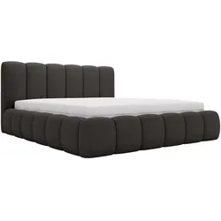POLSTERBETT Cloud 120x200 Bouclé-Stoff Schwarz