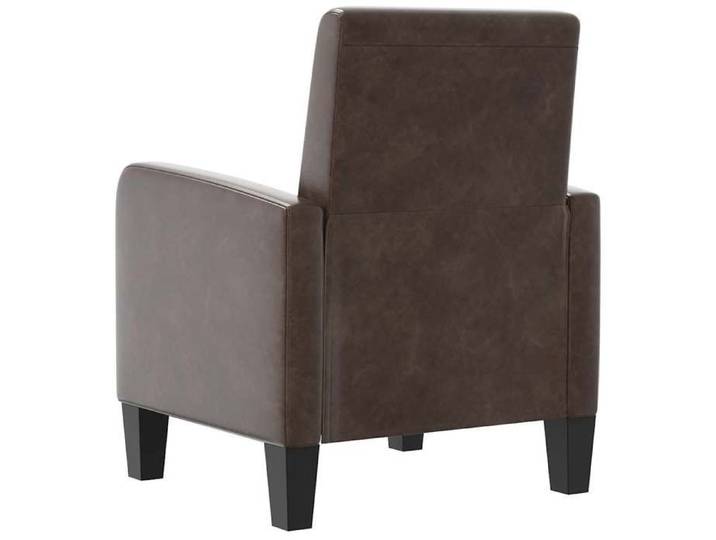 TOP 2026  Chaise Relax - 1 place Fauteuil - Marron Similicuir - 61x60x79.5 cm FF4665