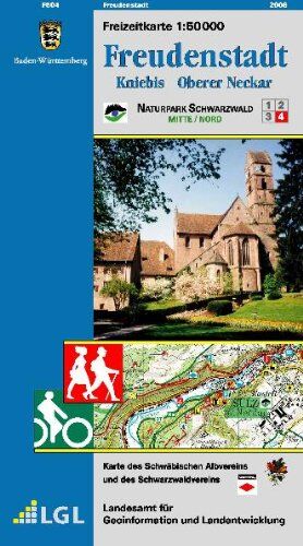 Landesamt für Geoinformation und Landentwicklung Baden-Württemberg (LGL) - Freudenstadt, Kniebis, oberer Neckar: Karte des Schwäbischen Albvereins und des Schwarzwaldvereins (Naturpark Schwarzwald Mitte, Nord 1:50000, Band 4) - Preis vom 19.10.2026 19:33: