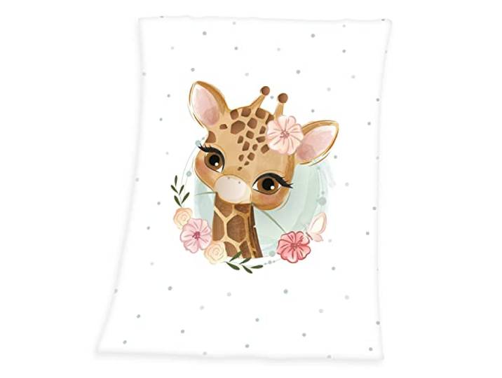 Herding Giraffe Microfaserflausch-Decke, 75x100 cm, 100% Polyester