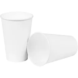 50 Pappbecher, weiß, 0,2l, ca. 230g/m2, mit PE-Beschichtung Einweg Becher