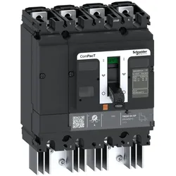 Schneider Electric C25F4TM100D3 Schutzschalter, ComPacT NSX250 TM DC EP, 20kA/1500VDC, 4-polig, TM-DC EP Auslöser 100A