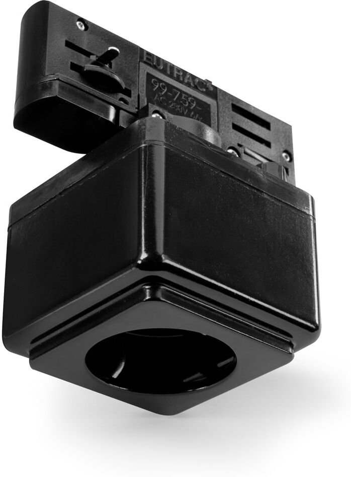 Eutrac 3 Phasen Steckdosen Multi Adapter, Datenbus Option, Schwarz