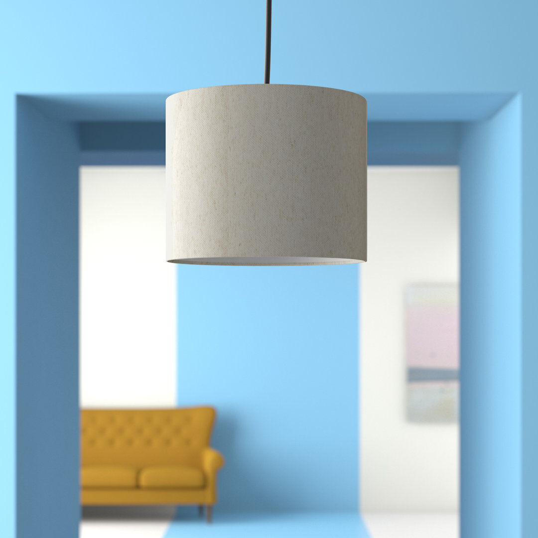 Wayfair Basics™ Drum Lamp Shade ( Screw On ) Ambassador Natural Linen 30cm H x 30cm W x 30cm D