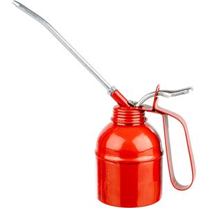 BrüderMannesmann Ölkanne M47500 aus Metall, 500 ml, starrer Ausguss, mit Pumpe