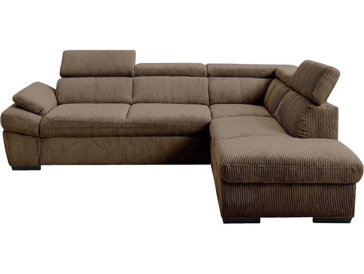 Ecksofa EXXPO - SOFA FASHION, cappuccino, B:270cm H:78cm T:207cm, Sofas, Ecksofa, inkl. Kopf- und Armteilverstellung, wahlweise mit Bettfunktion
